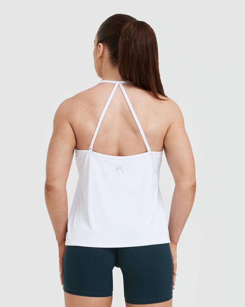 Oner Active Go To Strappy Loose T Shirts Hvide | 857-EPOTRX