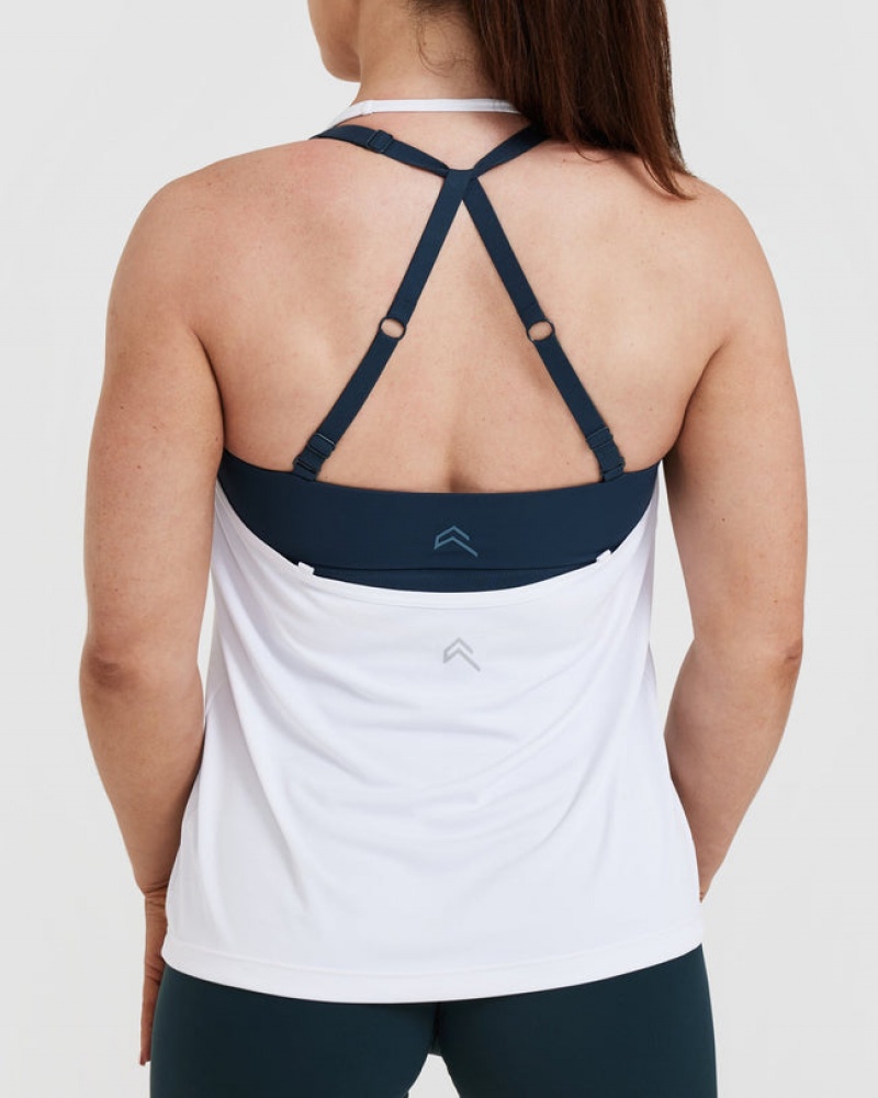 Oner Active Go To Strappy Loose T Shirts Hvide | 857-EPOTRX