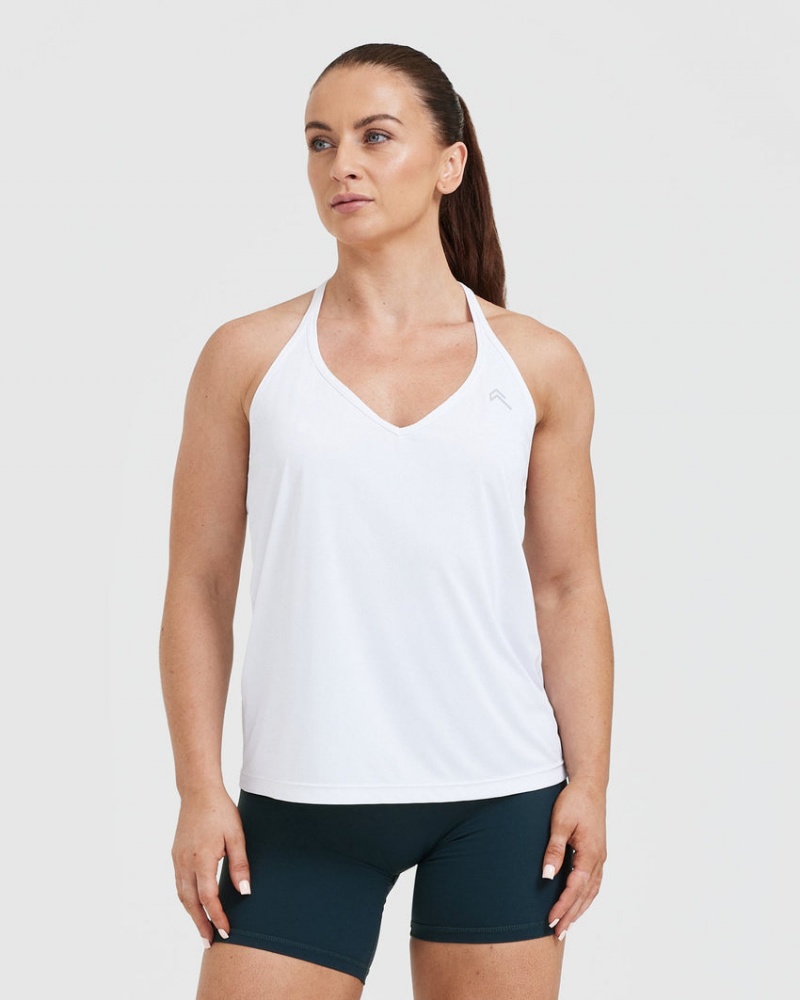 Oner Active Go To Strappy Loose T Shirts Hvide | 857-EPOTRX