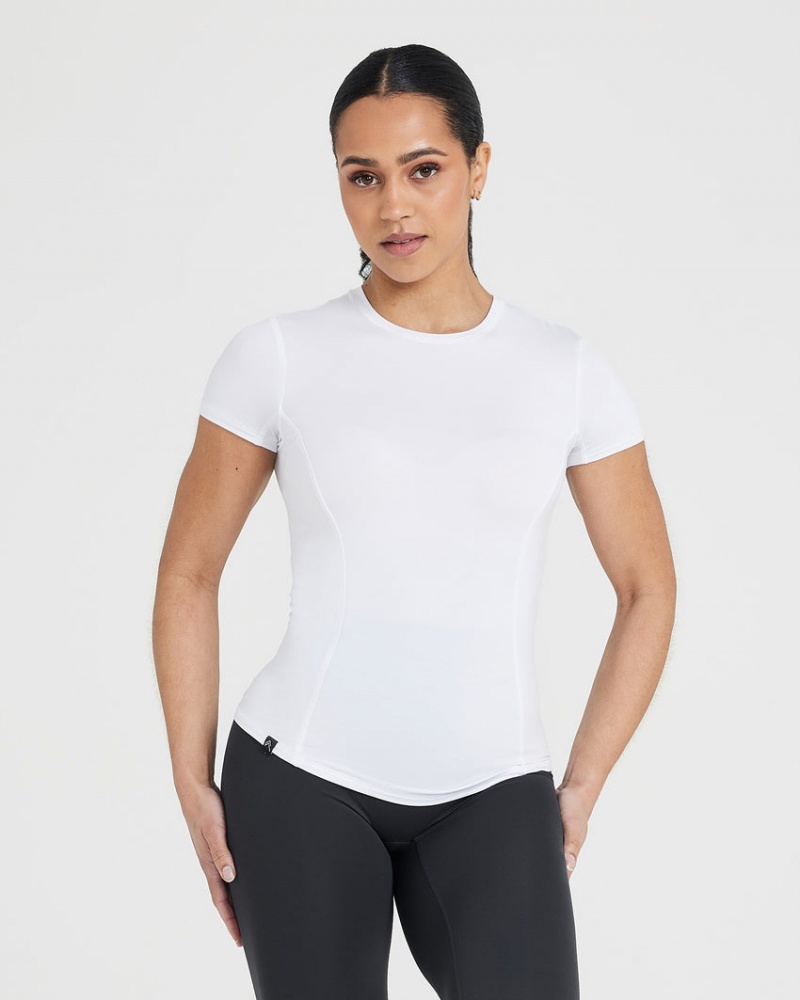 Oner Active Mellow Soft Kort Sleeve T Shirts Hvide | 856-OVRAHE