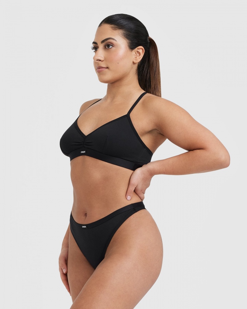 Oner Active Soft Classic Bralette Undertøj Sort | 846-KHXFIA