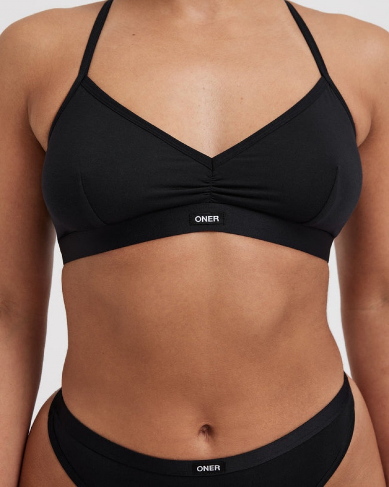 Oner Active Soft Classic Bralette Undertøj Sort | 846-KHXFIA