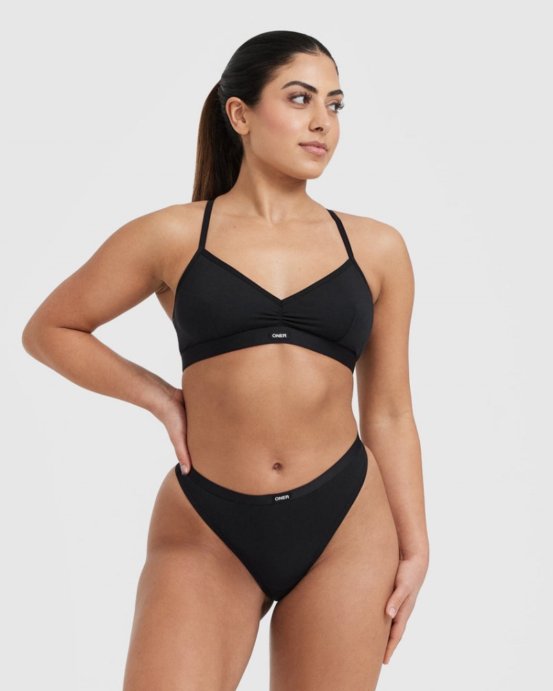 Oner Active Soft Classic Bralette Undertøj Sort | 846-KHXFIA