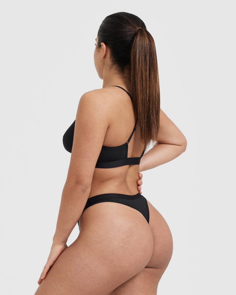 Oner Active Soft Classic Thong Undertøj Sort | 943-XCVQJM