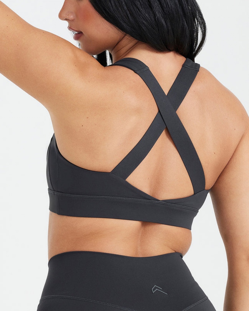 Oner Active Timeless Brede Páskové Sports Bras Sort | 310-XYRIHO