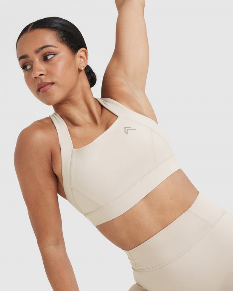 Oner Active Timeless Brede Páskové Sports Bras Brune | 529-XYCDPJ