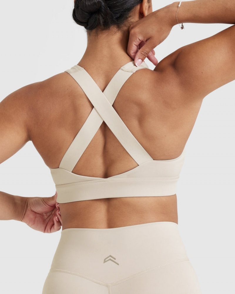 Oner Active Timeless Brede Páskové Sports Bras Brune | 529-XYCDPJ