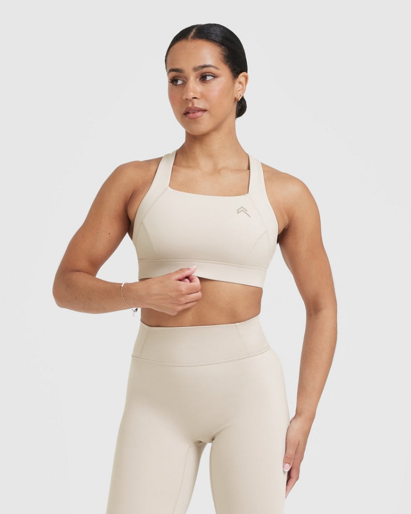 Oner Active Timeless Brede Páskové Sports Bras Brune | 529-XYCDPJ