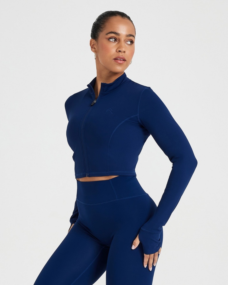 Oner Active Timeless Crop Jakker Blå | 976-TOFEDZ