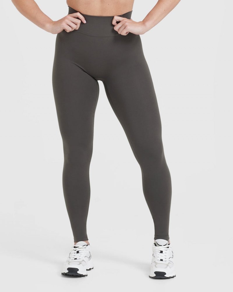 Oner Active Timeless High Waisted Leggings Dyb Grå Brune | 523-NPTWUF