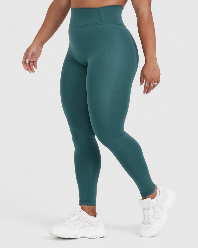 Oner Active Timeless High Waisted Leggings Blå Turkis | 902-LKPFOG