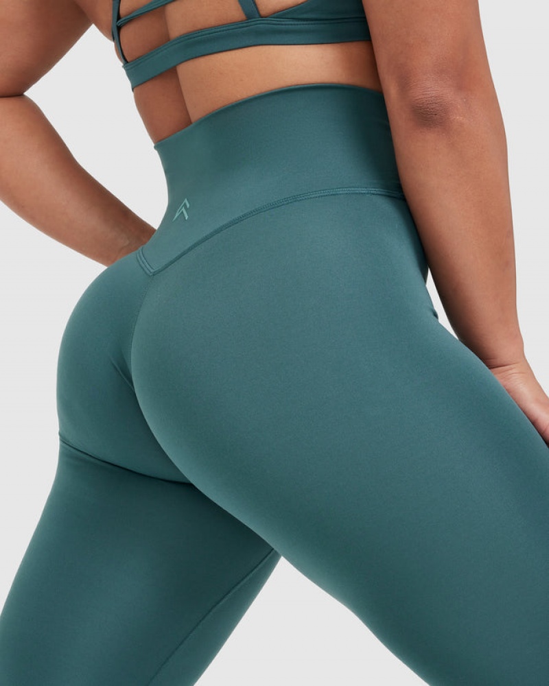 Oner Active Timeless High Waisted Leggings Blå Turkis | 902-LKPFOG