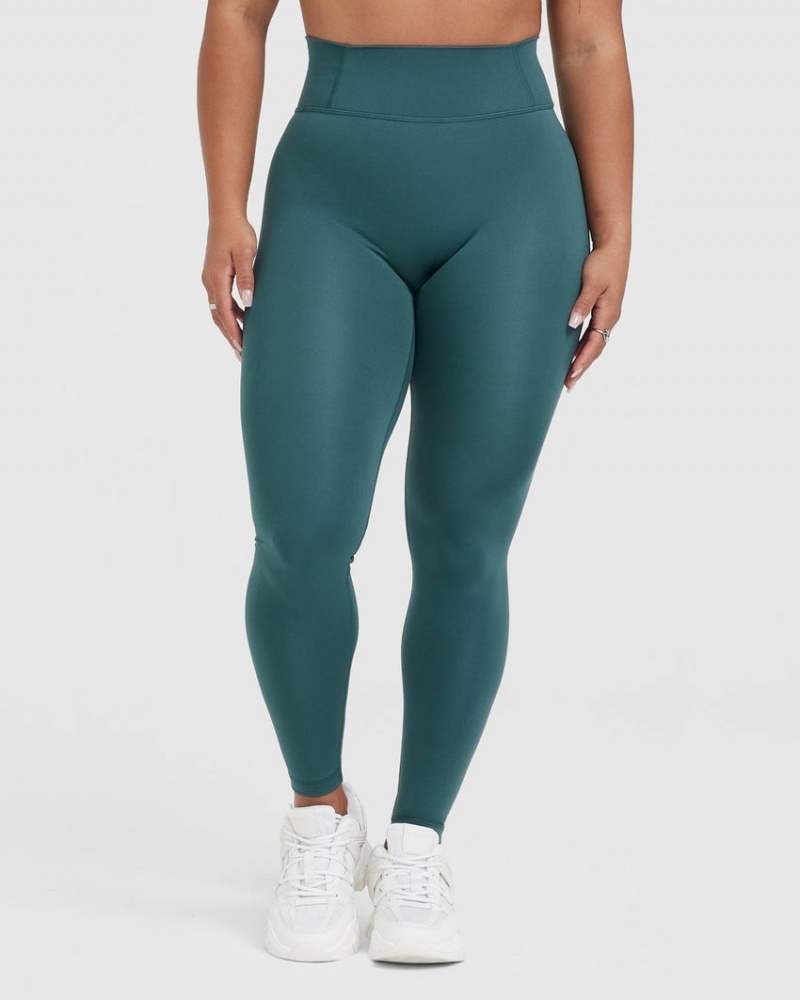 Oner Active Timeless High Waisted Leggings Blå Turkis | 902-LKPFOG