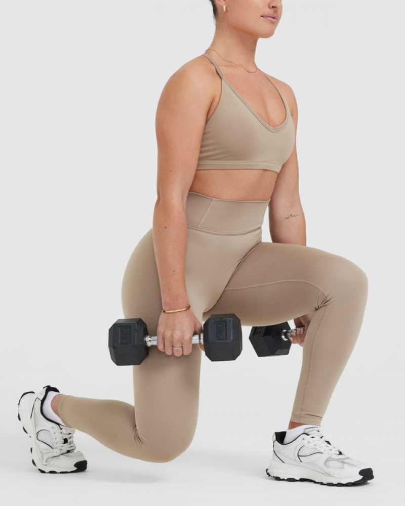 Oner Active Timeless High Waisted Leggings Grå | 254-EWZCHA