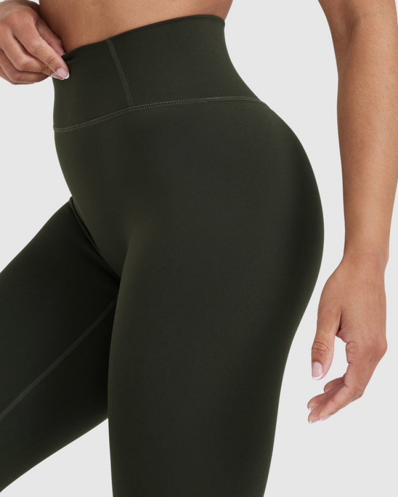 Oner Active Timeless High Waisted Leggings Khaki | 423-NGPURK