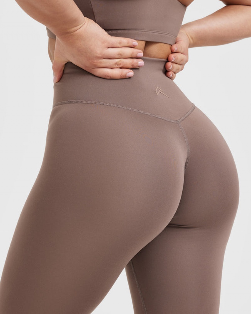 Oner Active Timeless High Waisted Leggings Brune | 896-DUKGRN