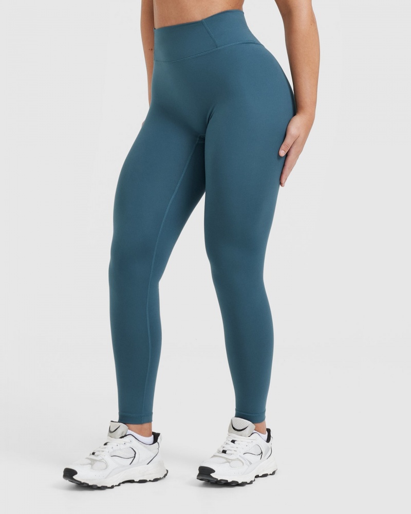 Oner Active Timeless High Waisted Leggings Blå | 324-ECHNIQ