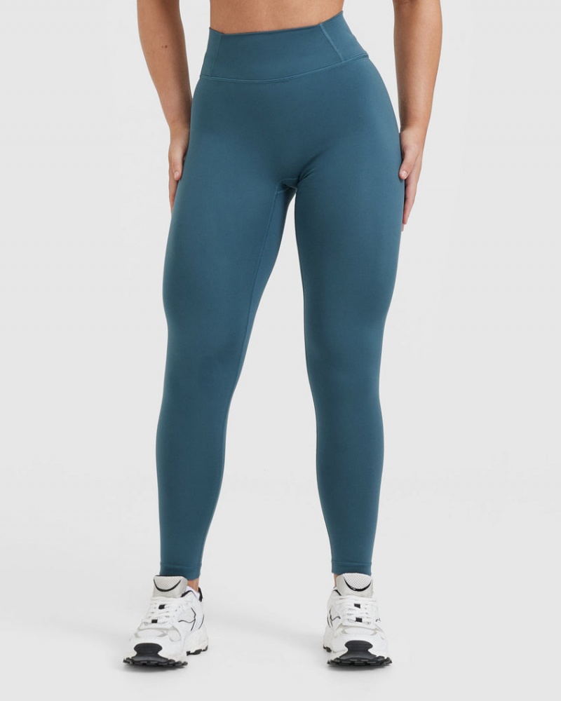 Oner Active Timeless High Waisted Leggings Blå | 324-ECHNIQ