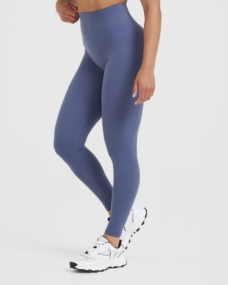 Oner Active Timeless High Waisted Leggings Blå | 480-VRKBNX