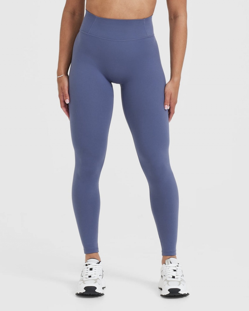 Oner Active Timeless High Waisted Leggings Blå | 480-VRKBNX