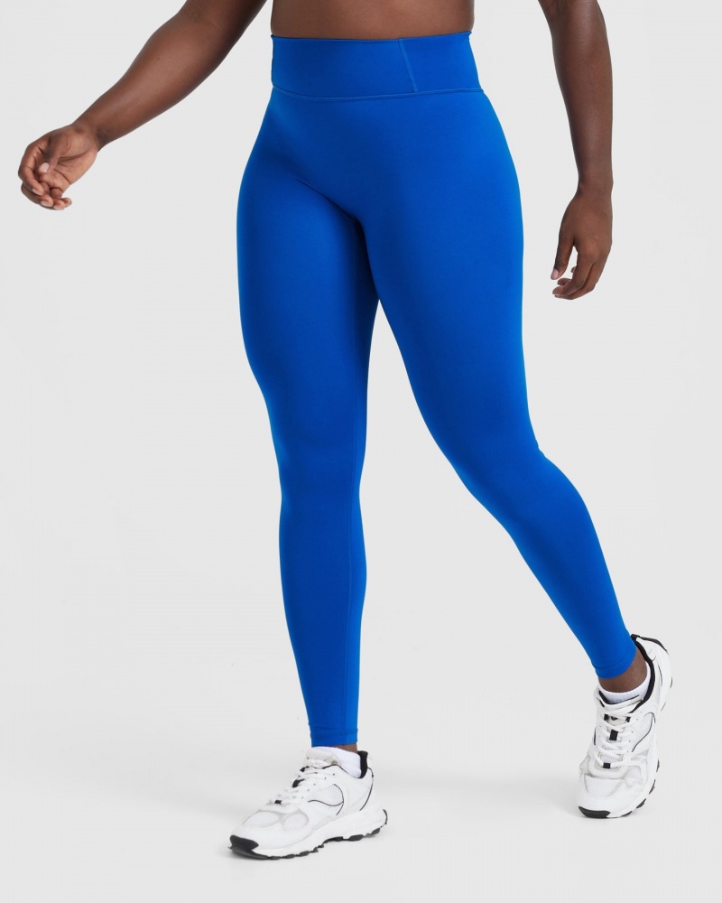 Oner Active Timeless High Waisted Leggings Dyb Blå | 936-IJCGYN