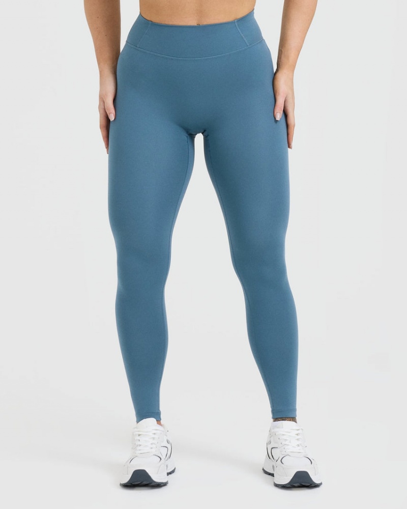 Oner Active Timeless High Waisted Leggings Blå | 839-CZSBWR