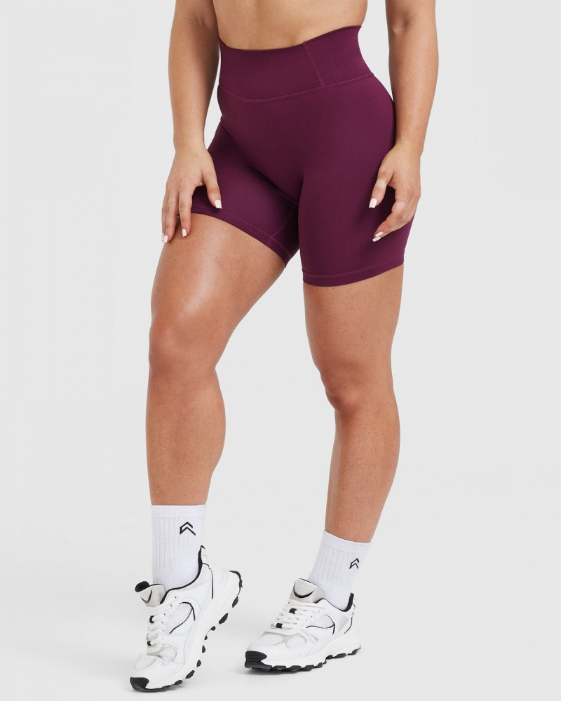 Oner Active Timeless High Waisted Shorts Bordeaux | 934-CEUGXK