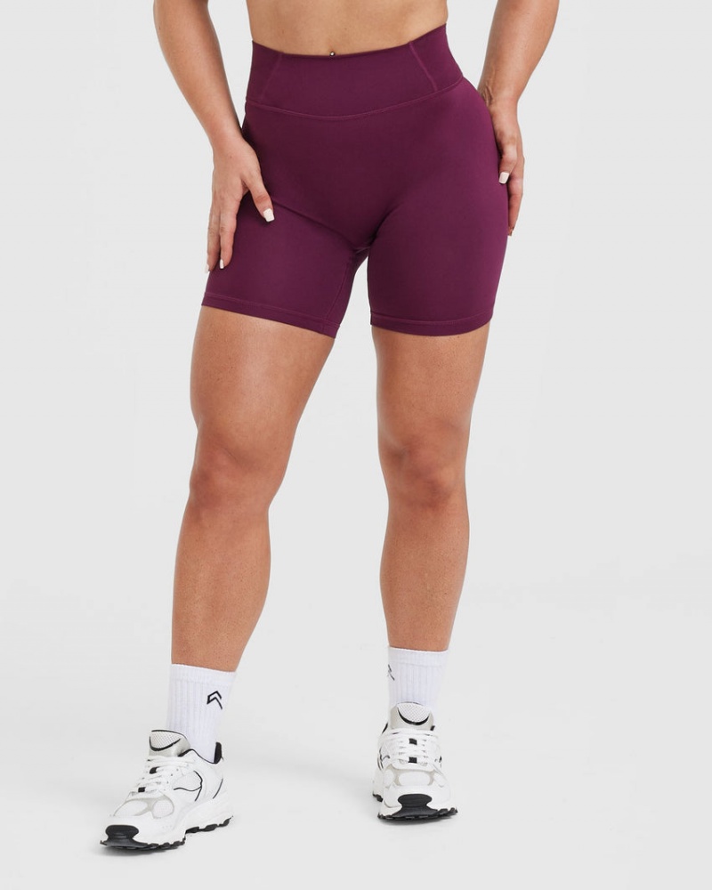 Oner Active Timeless High Waisted Shorts Bordeaux | 934-CEUGXK