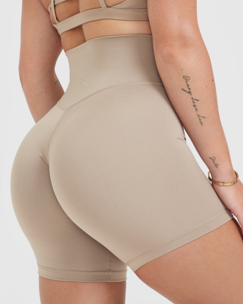 Oner Active Timeless High Waisted Shorts Grå | 587-UWKENH