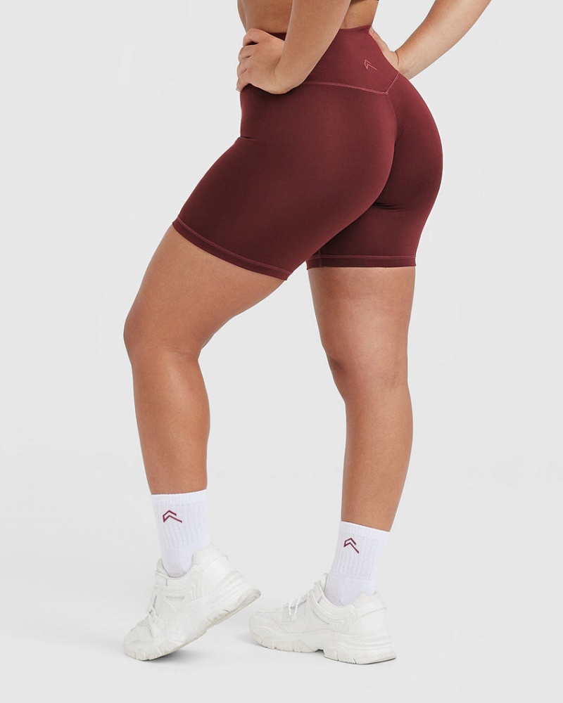 Oner Active Timeless High Waisted Shorts Bordeaux | 708-UJCRLP