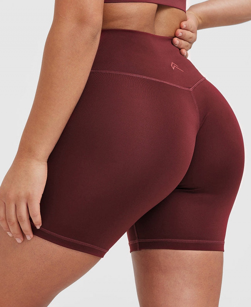 Oner Active Timeless High Waisted Shorts Bordeaux | 708-UJCRLP