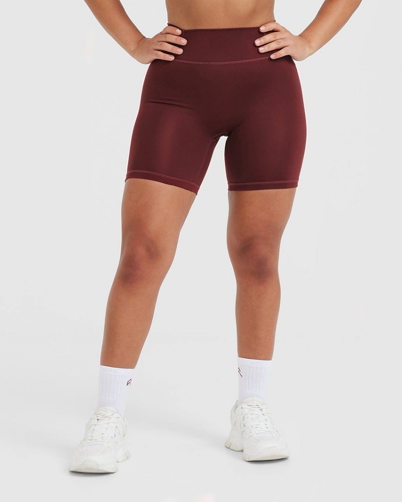 Oner Active Timeless High Waisted Shorts Bordeaux | 708-UJCRLP