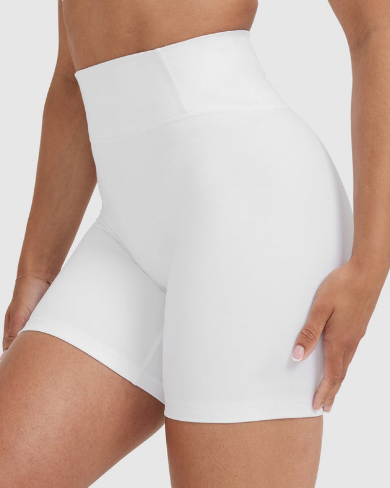 Oner Active Timeless High Waisted Shorts Hvide | 390-BVOWRG