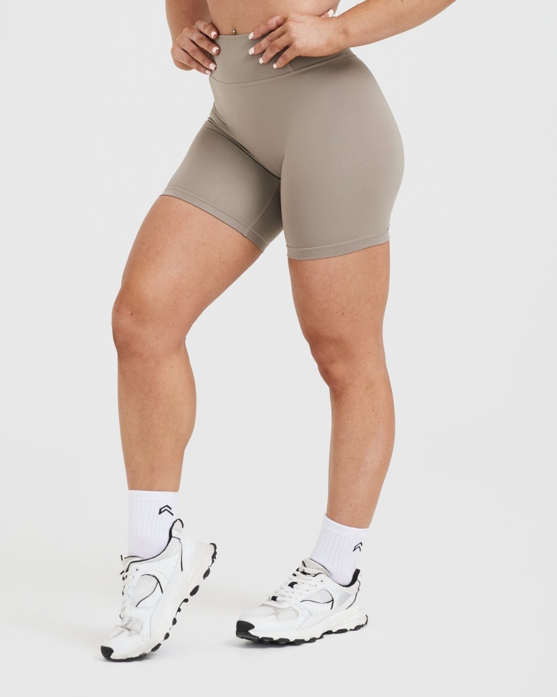 Oner Active Timeless High Waisted Shorts Grå | 356-AYRJUS