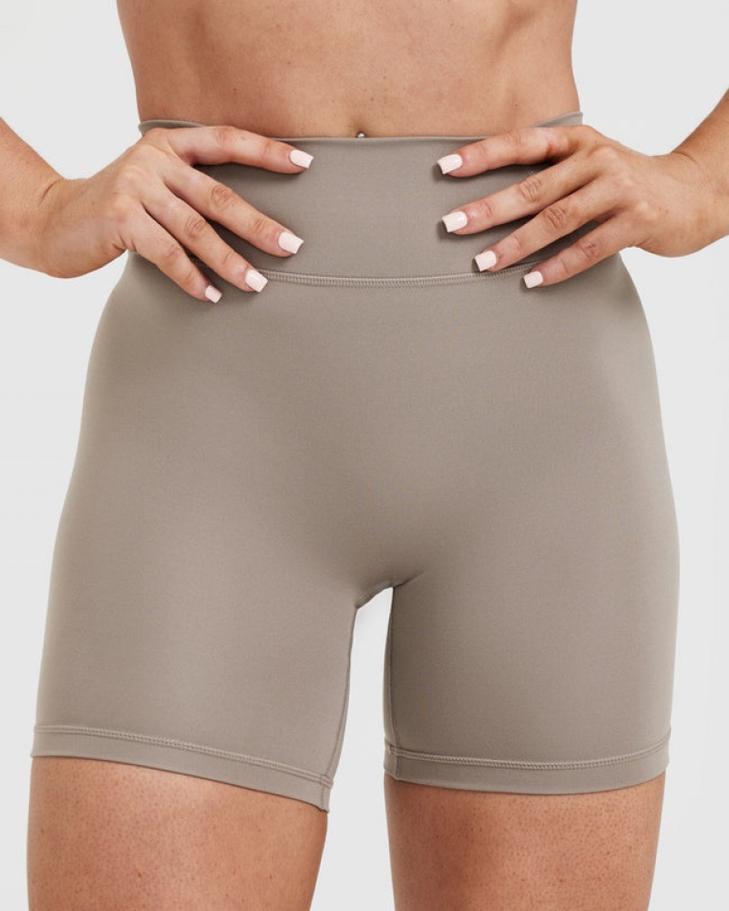 Oner Active Timeless High Waisted Shorts Grå | 356-AYRJUS