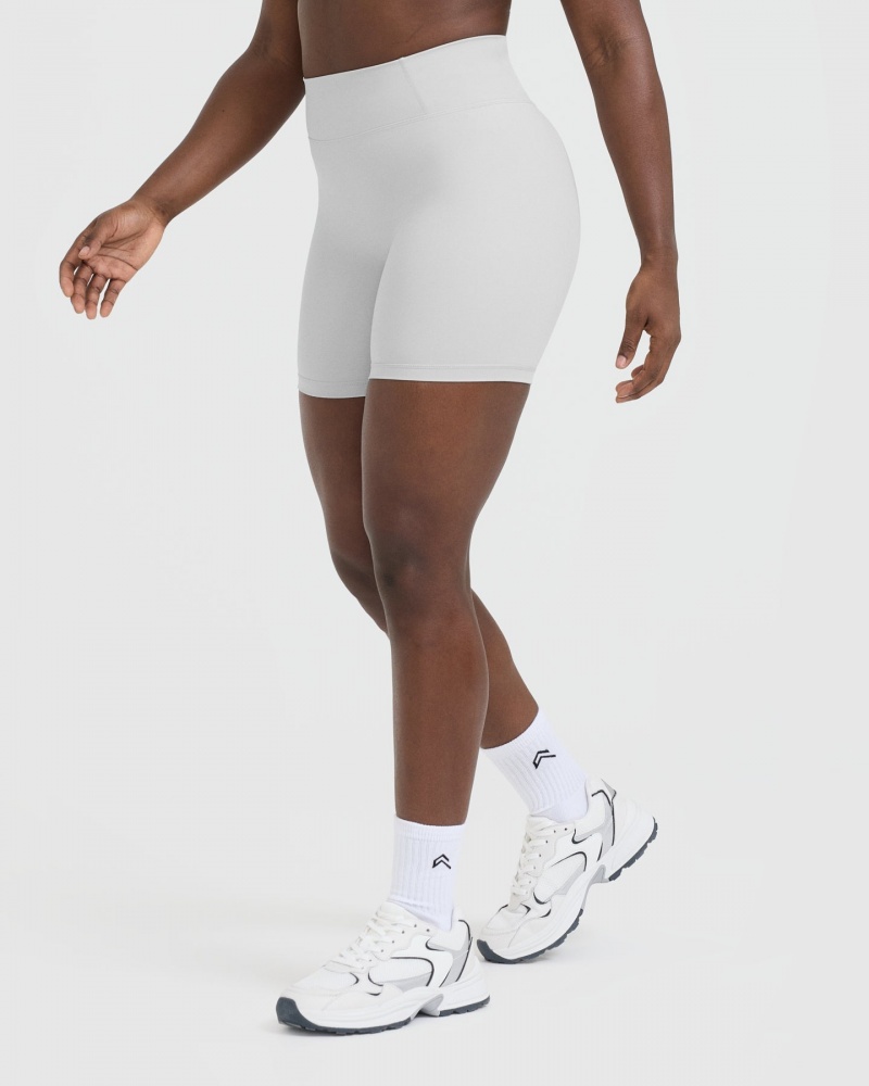 Oner Active Timeless High Waisted Shorts Lysegrå | 276-HGLMUW