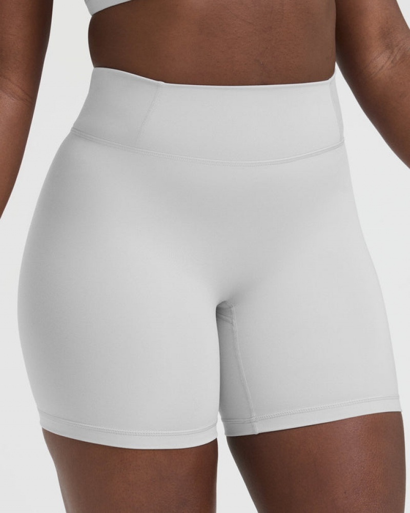 Oner Active Timeless High Waisted Shorts Lysegrå | 276-HGLMUW