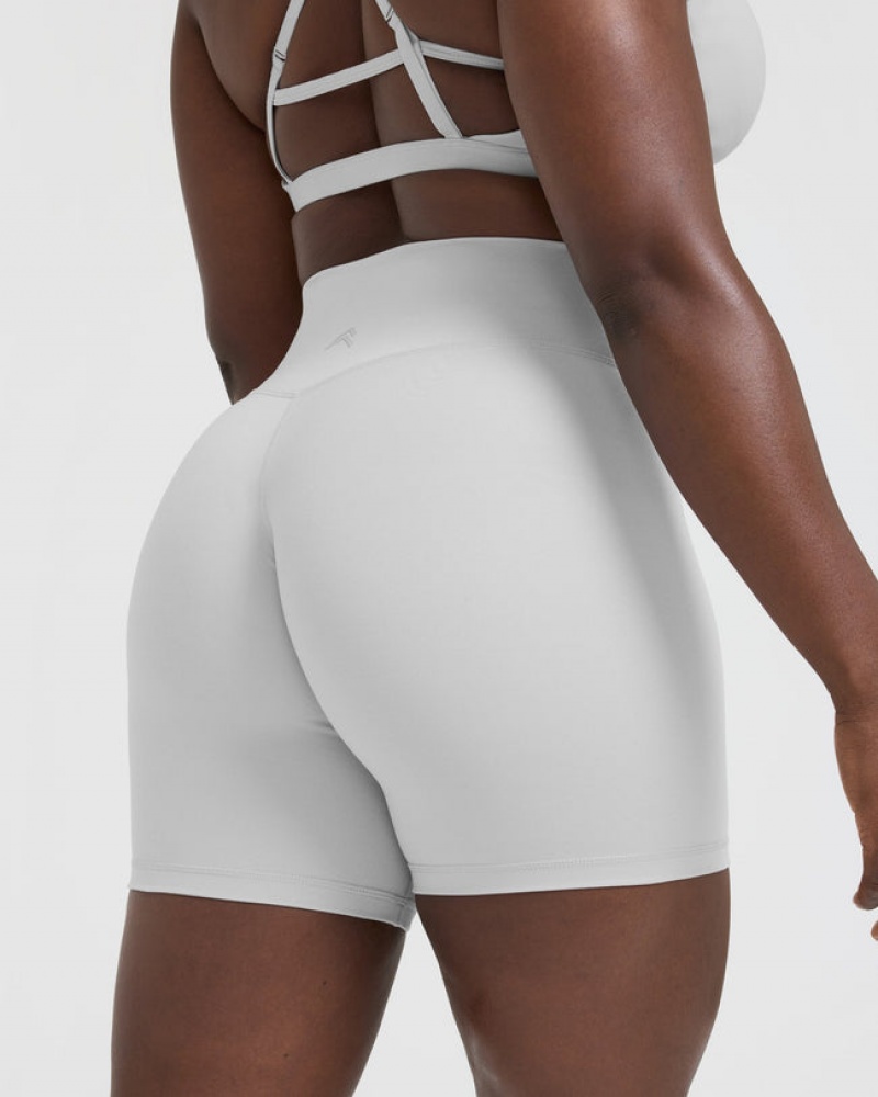 Oner Active Timeless High Waisted Shorts Lysegrå | 276-HGLMUW