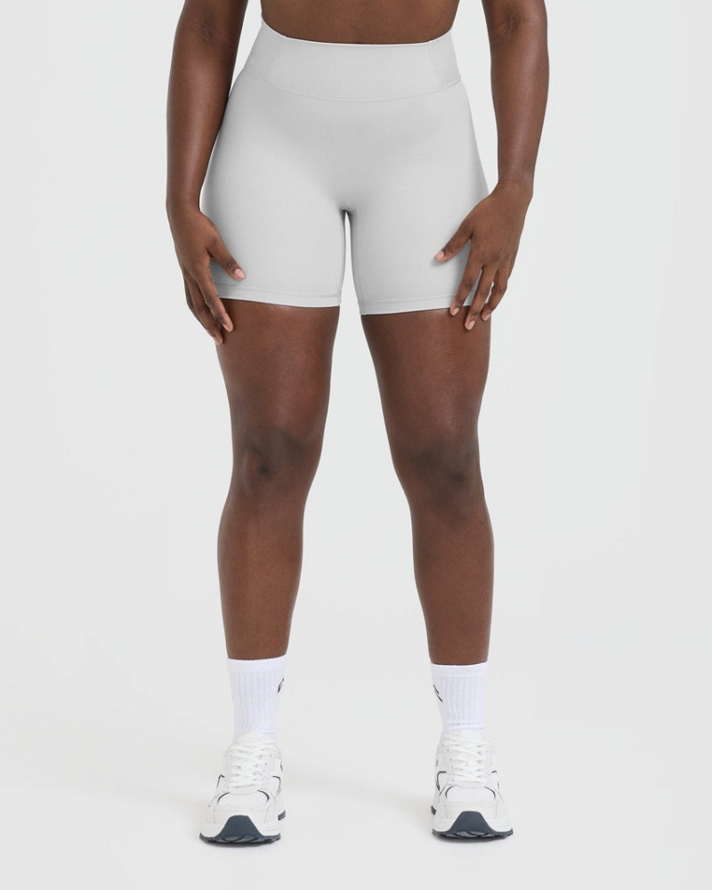 Oner Active Timeless High Waisted Shorts Lysegrå | 276-HGLMUW