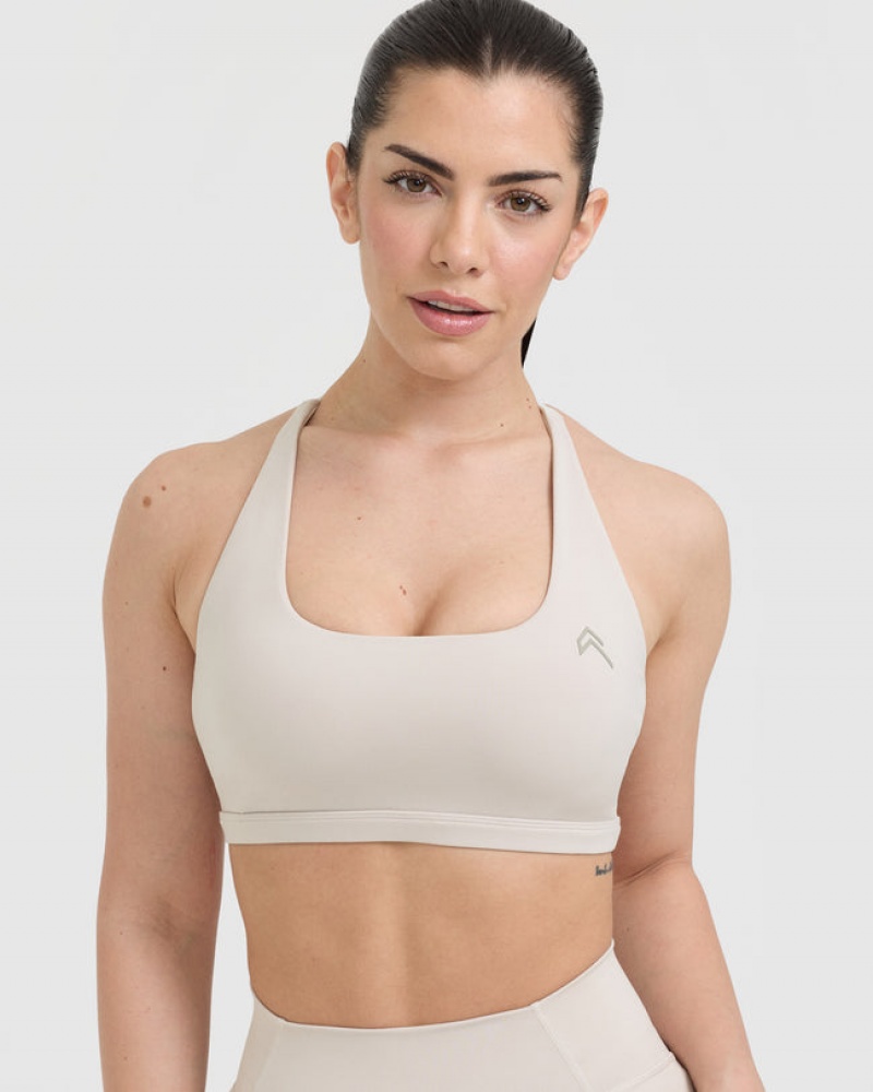 Oner Active Timeless Square Neck Sports Bras Brune | 361-JONWQU