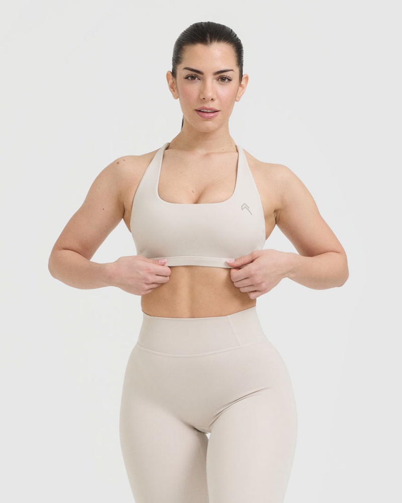 Oner Active Timeless Square Neck Sports Bras Brune | 361-JONWQU