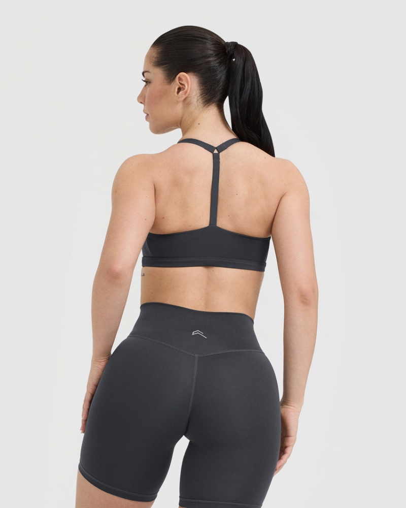 Oner Active Timeless Square Neck Sports Bras Sort | 167-RGPOAJ