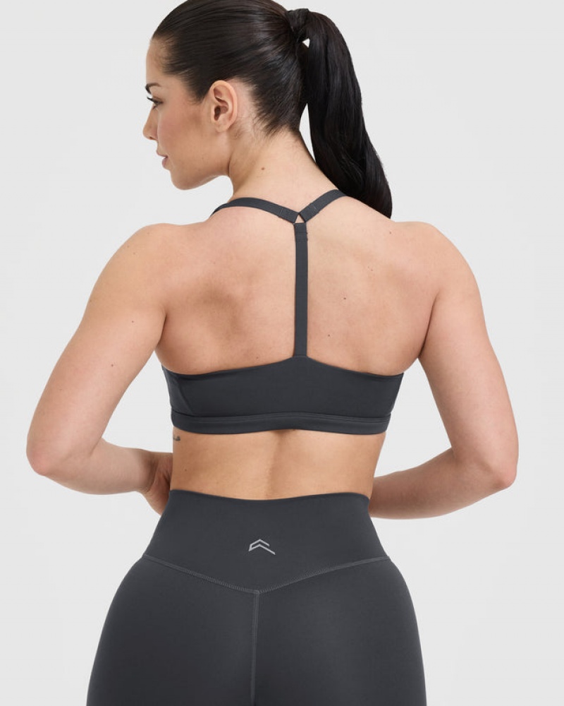 Oner Active Timeless Square Neck Sports Bras Sort | 167-RGPOAJ