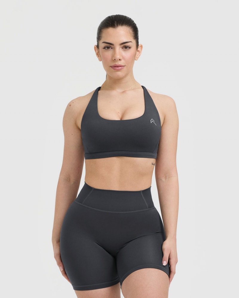 Oner Active Timeless Square Neck Sports Bras Sort | 167-RGPOAJ