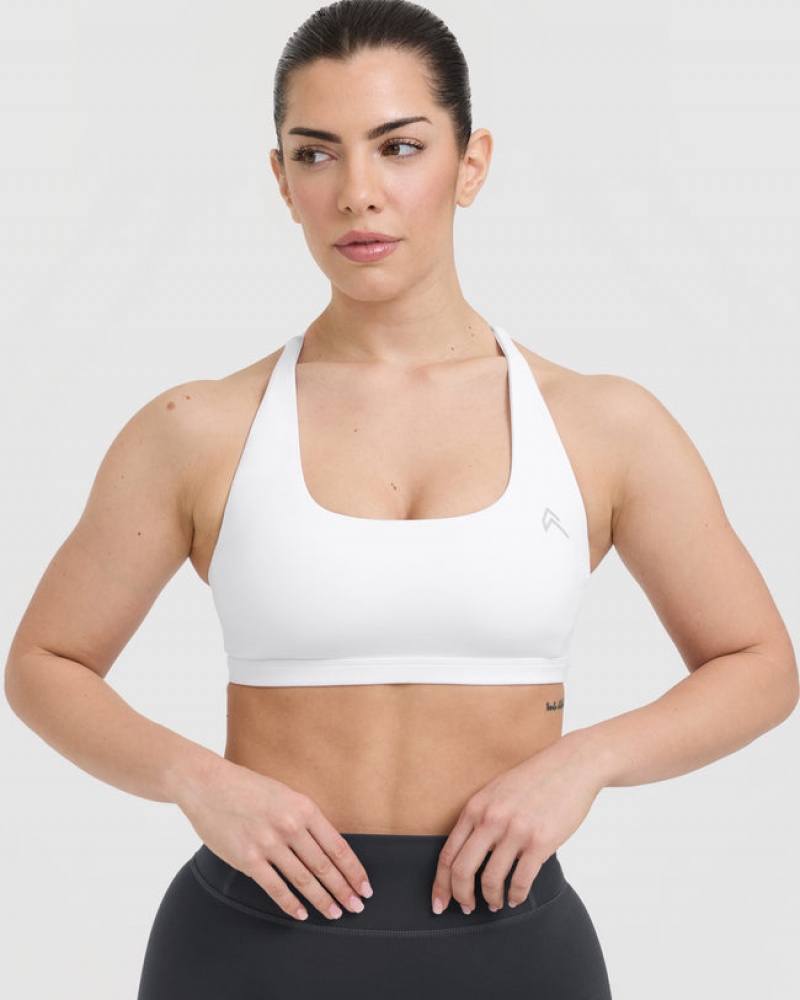 Oner Active Timeless Square Neck Sports Bras Hvide | 106-FTWPHO