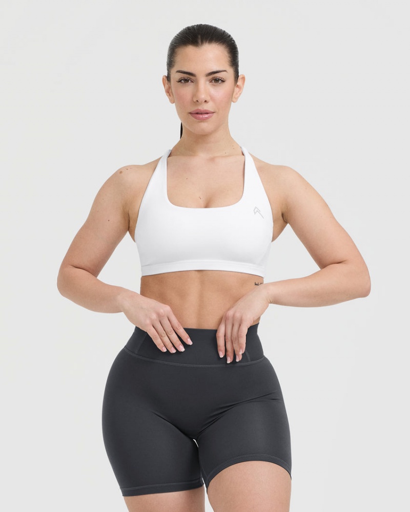 Oner Active Timeless Square Neck Sports Bras Hvide | 106-FTWPHO