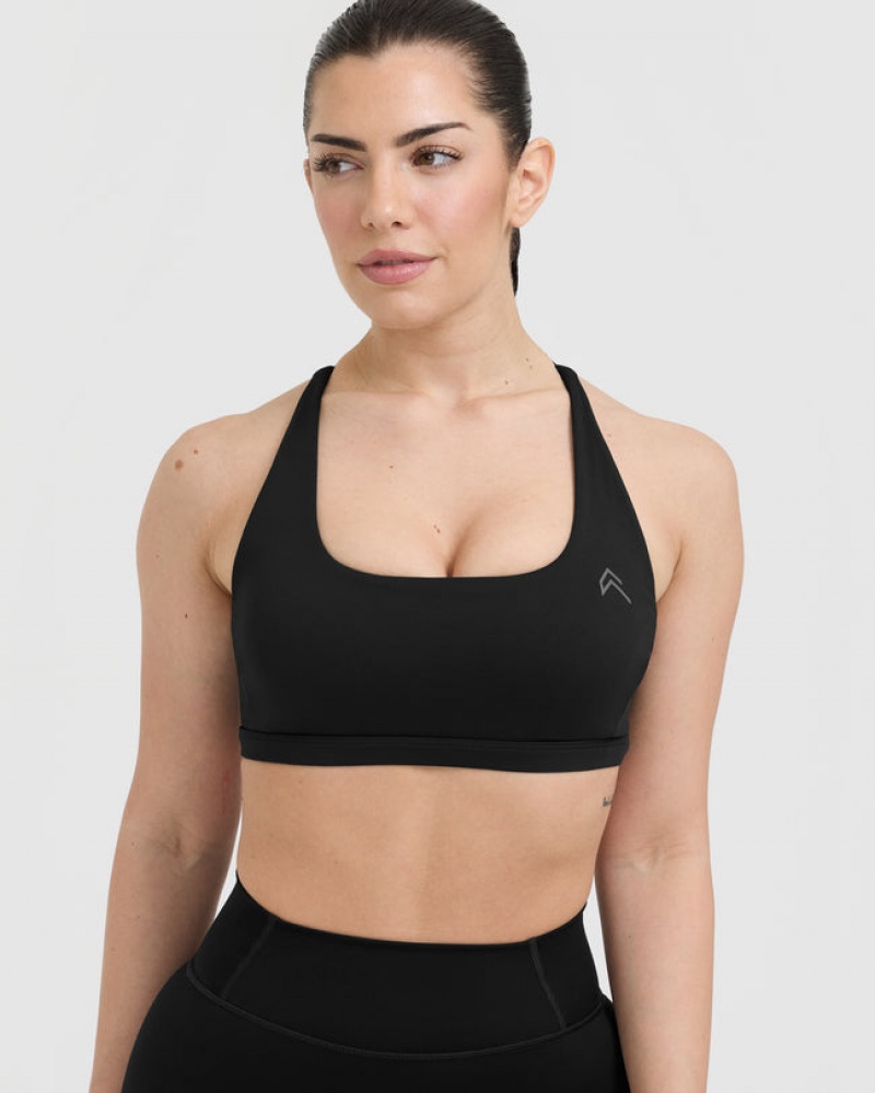 Oner Active Timeless Square Neck Sports Bras Sort | 306-KCSWUV