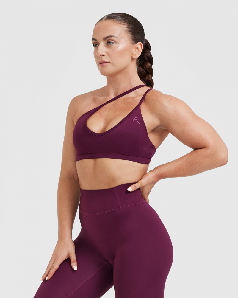 Oner Active Timeless Strappy Bralette Sports Bras Bordeaux | 802-QFAXRG