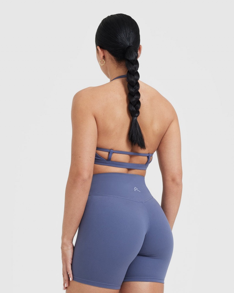 Oner Active Timeless Strappy Bralette Sports Bras Blå | 491-VZQYXE