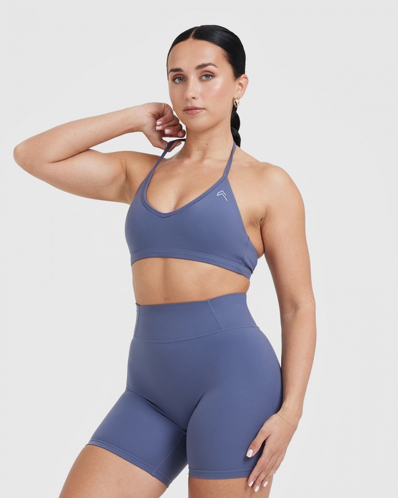 Oner Active Timeless Strappy Bralette Sports Bras Blå | 491-VZQYXE